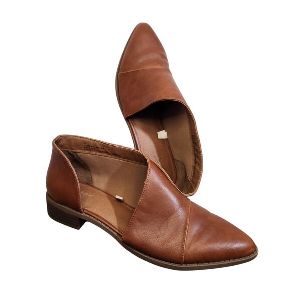 Universal Thread Brown Faux Leather Open-Side Booties - Women's Size 10 (US) - Picture 1 of 5